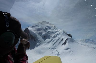 echo juliet le petit avion jaune au Mont Blanc