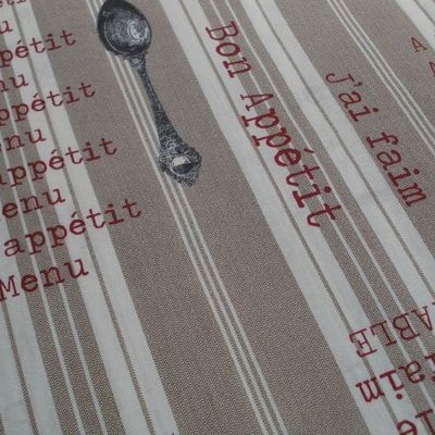 toile à matelas "à table" beige