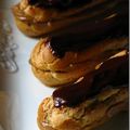 Eclairs praliné - chocolat pour les daring bakers, ou le retour de la malédiction du kouign amann