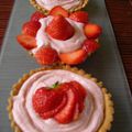 Tartelettes à la mousse de fraises