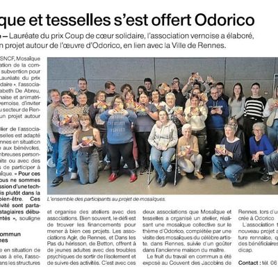 La presse en parle : Atelier Odorico avec de jeunes adultes en situation de handicap