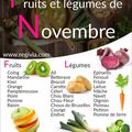 Fruits et légumes de Novembre