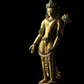 A gilt copper alloy figure of Padmapani Lokeshvara, Tibet, circa 1400