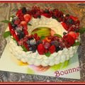 Pavlova couronne de Noël