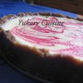 Cheesecake chocolat blanc - framboises