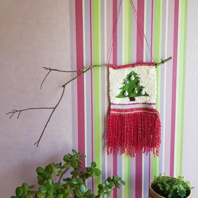 DIY : un tissage de Noël