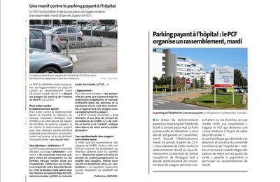 Hôpital du Scorff, la parking payant, un scandale