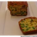 CAKE PETIT POIS ET TOMME DE VACHE