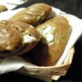 Madeleines matcha, chèvre et miel