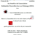 SNC Solidarités Nouvelles face au Chômage, concert de soutien Vendredi 10 novembre 2017