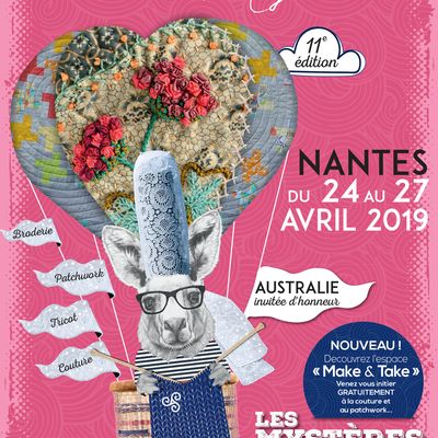 Rdv au Salon Pour l'amour du fil à Nantes....