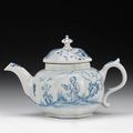  Limehouse "chinoiserie" teapot and cover, cups, bottle shaped vase and dishes, 18th century