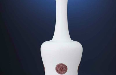 A fine and rare underglaze copper-red 'mallet' vase,yaoling zun, Kangxi six-character mark in underglaze blue and of the period 
