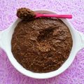 porridge cru hyperprotéiné chocolat et chanvre aux graines de chia et de lin (diététique, sans beurre ni oeuf, riche en fibres)