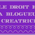 le droit et la blogueuse créatrice