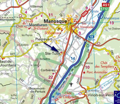 à proximité de MANOSQUE/LUBÉRON/DURANCE/GOLF DE PIERREVERT 