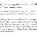 Compote de courgettes à la coriandre