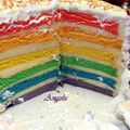 Gâteau arc-en-ciel - Rainbow cake