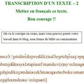 TEXTE POUR LA TRANSCRIPTION INVERSE - 2