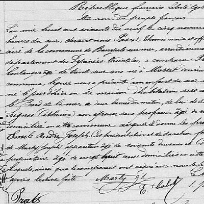 Lorsque PRATS Emile (1879-?) émerge des archives