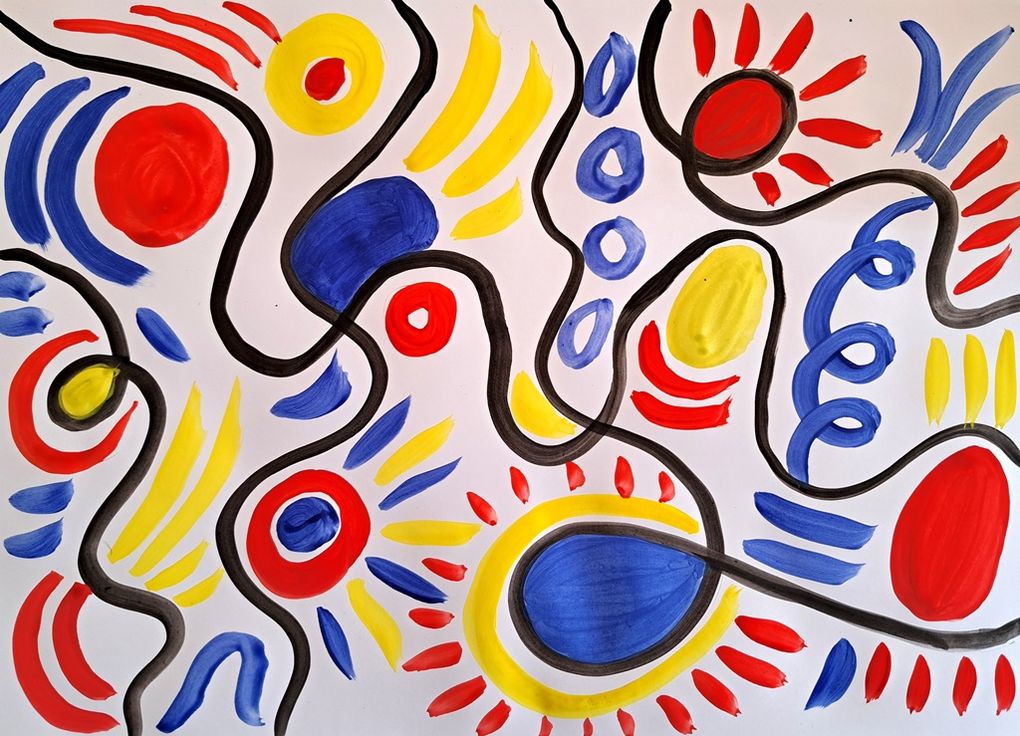 Galets de gouache géants