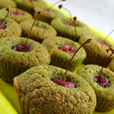 Financiers pistache cerise