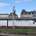 Insolite Rame TGV-M en gare de Belfort, en septembre 2023