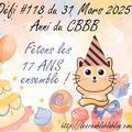 Défi#118 - Anniversaire du CBBB