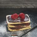 DESSERT Façon Millefeuille Chocolat Framboises