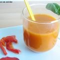 Gaspacho de poivrons et févettes