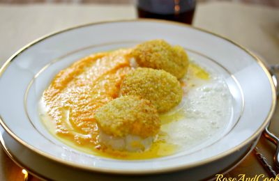 St Jacques au beurre d'agrumes et sauce à l'orange {recette de Noël - réveillon }