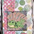 Passion cartes créatives - une grenouille se la coule douce !
