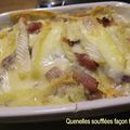 Quenelles soufflées, façon tartiflette