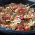 Mijoté courgettes-poivrons sauce chorizo