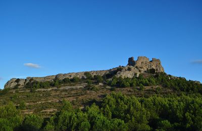 Les ruines du château d'Opoul