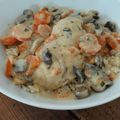 Blanquette de poulet aux champignons WW