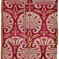 Sections from an Ottoman voided velvet and metal thread (çatma) panel, Turkey, Bursa or Istanbul, early 17th century