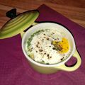 Oeufs cocotte à la truite fumée