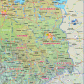 Der Spaziergang von Rohstock nach Syrakus -  Karte von Ostdeutschland