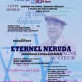 Présentation en Avant première "ETERNEL NERUDA" d'après l'œuvre de Pablo Neruda