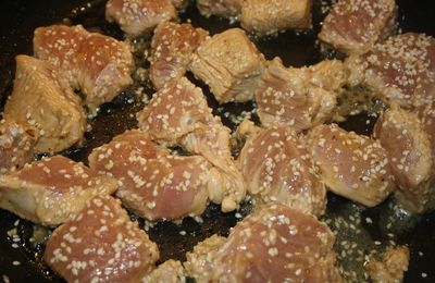 EMINCES DE POULET ORANGE SESAME