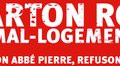 Petition carton ROUGE il est inadmissible de voir de tels chiffres en France "DES TOITS pour les gens !!" 