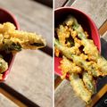 Tempura d'asperges vertes au cumin