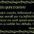 INCIPIT "LE QUIDAM DU QUAI D'ORSAY" ALAIN COMTE (NUMÉRO SIX)