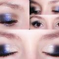 #2 Maquillage(Doré+Bleu nuit+Violet) pour les Fêtes avec Sleek.