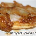 une tatin d'endives au chèvre 