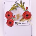 Carte aux coquelicots - Poppy card