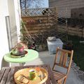 Premier petit-dej en terrasse de la saison ;)