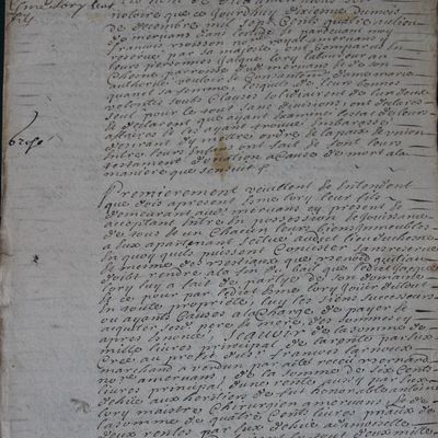 Au fil des actes notariés : une donation à Mervans en 1704