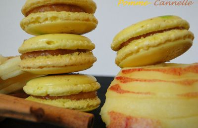 Macarons pommes cannelle